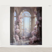 ロマンチックフローラつるアーチ タペストリー (正面)