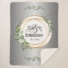 ロマンチックフローラシェルパブランケットゴールデンリングや輪 シェルパブランケット