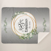 ロマンチックフローラシェルパブランケットゴールデンリングや輪 シェルパブランケット (正面(横))