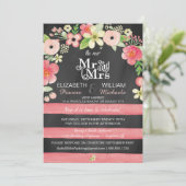 ロマンチックフローラポストウエディングレセプション専用招待状 招待状 (スタンド正面)