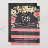 ロマンチックフローラポストウエディングレセプション専用招待状 招待状 (正面/裏面)