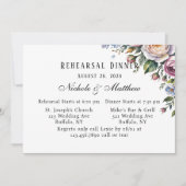 ロマンチックフローラリースリハーサルディナー 招待状 (正面)