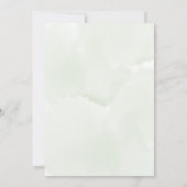 ロマンチックフローラワイルドフラワーガーデンブライダルシャワー 招待状 (裏面)