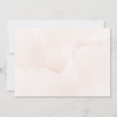 ロマンチックフローラワイルドフラワーボホブライダルシャワー 招待状 (裏面)