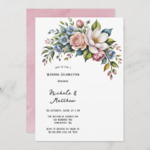 ロマンチックフローラ結婚ブーケお祝い