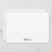 ロマンチックフローラ航海のいかりブライダルシャワー 招待状 (裏面)