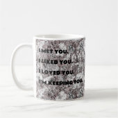 ロマンチックフローラ記念日マグ コーヒーマグカップ (左)