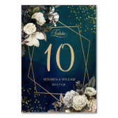 ロマンチックフローラ金ゴールド結婚リース テーブルナンバー (裏面)