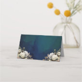 ロマンチックフローラ金ゴールド結婚リース プレイスカード (正面)