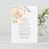 ロマンチックフローラ·ウ結婚ォーターカラーの創始 招待状 (スタンド正面)