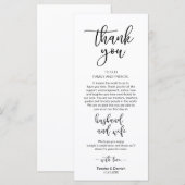 ロマンチックブラック、プレイス設定サンキューカード プログラム (正面/裏面)