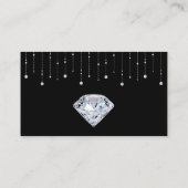 ロマンチックブルーバラとダイアモンズテーブル座席表 プレイスカード (裏面)