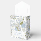 ロマンチックブルーホワイトフローラアロバーパターン フェイバーボックス (オープン)