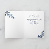 ロマンチックブルームーンラビットバニーバレンタインカスタム シーズンカード (内部)