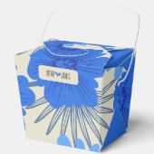 ロマンチックブルー結婚フローラ フェイバーボックス (正面)