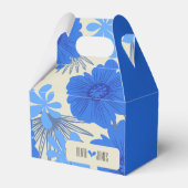 ロマンチックブルー結婚フローラ フェイバーボックス (裏面サイド)