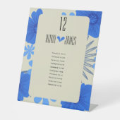 ロマンチックブルー結婚フローラ 台座サイン (正面)