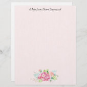 ロマンチックブーケ筆記用紙 レターヘッド (正面/裏面)