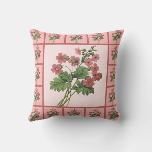 ロマンチックプリムローズ装飾用クッション クッション (裏面)