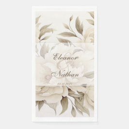 ロマンチックベージュペオニーフローラヴィンテージ秋の結婚式