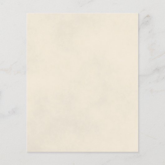 ロマンチックホワイトローズバジェット結婚式招待状 (裏面)