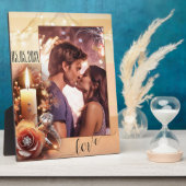 ロマンチックボホシック婚約フォトプラーク フォトプラーク (側面)