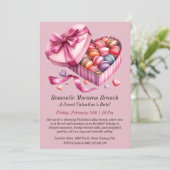 ロマンチックマカロンブランチ招待状 招待状 (スタンド正面)
