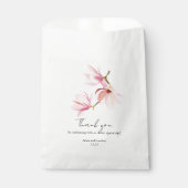 ロマンチックマグノリアウォーターカラーブライダルシャワー フェイバーバッグ (正面)