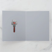 ロマンチックマッチングカップル電気ロットハート カード (内部)