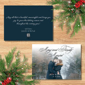 ロマンチックメリーな脚本と結婚した新婚の写真 シーズンカード