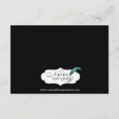 ロマンチックモダンなカップルのシルエット結婚のインサート エンクロージャーカード (裏面)