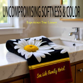 ロマンチックモダンなデイジーテクスチャ.red バスタオルセット