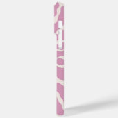 ロマンチックモダンなピンクのハートパターン Case-Mate iPhoneケース (裏面 / 左)