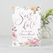 ロマンチックモダンな庭の書道は日付を保存 セーブザデート (スタンド正面)