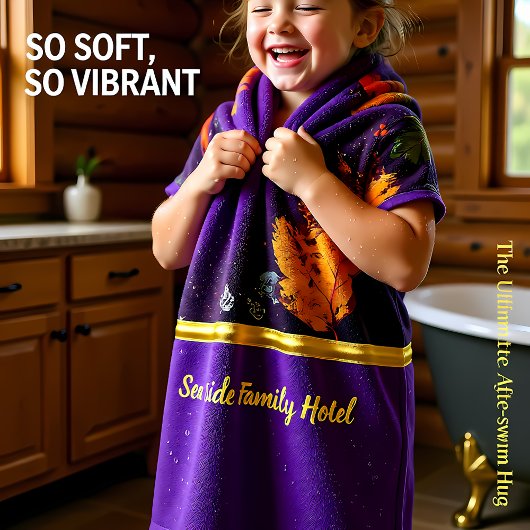 ロマンチックモダンな紅葉バスで～へ バスタオルセット