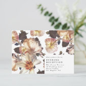 ロマンチックモダンな花のフローラ結婚ズ エンクロージャーカード (スタンド正面)