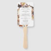 ロマンチックモダンな花のフローラ結婚ズ ハンドファン (裏面)