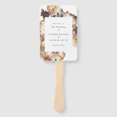 ロマンチックモダンな花のフローラ結婚ズ ハンドファン (正面)