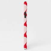 ロマンチックモダンな赤とピンクのハート iPhoneケース (右側)