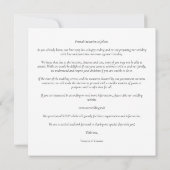 ロマンチックモダンブランチコラージュ5枚の写真カップル セーブザデート (裏面)