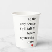 ロマンチックモダンラブリー引用文 紙コップ (裏面)