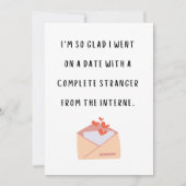 ロマンチックユーモアのあるでバレンタインの贈り物：カードfor H 招待状 (正面)