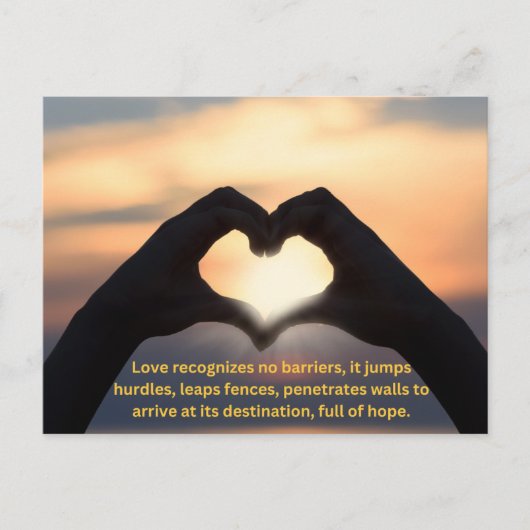 ロマンチックラブギフトホリデーカード シーズンポストカード (正面)