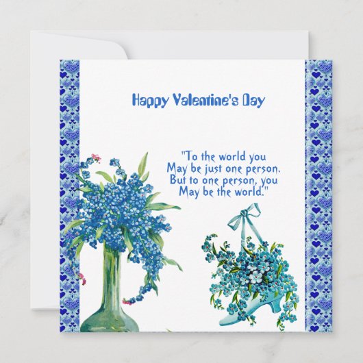 ロマンチックラブクォート スイートハート フラワーベース カスタム (正面)