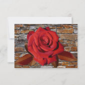 ロマンチックラブストーリーブックウェディング出欠確認カード 招待状 (裏面)