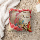 ロマンチックラブハートアートプリント クッション (ブランケット)