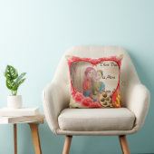 ロマンチックラブハートアートプリント クッション (椅子)