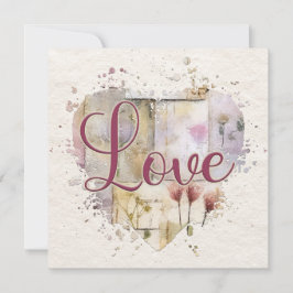 ロマンチックラブハートノートカード ノートカード