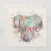 ロマンチックラブハートノートカード ノートカード (正面/裏面)