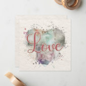 ロマンチックラブハートノートカード ノートカード (正面/裏面インサイチュ)